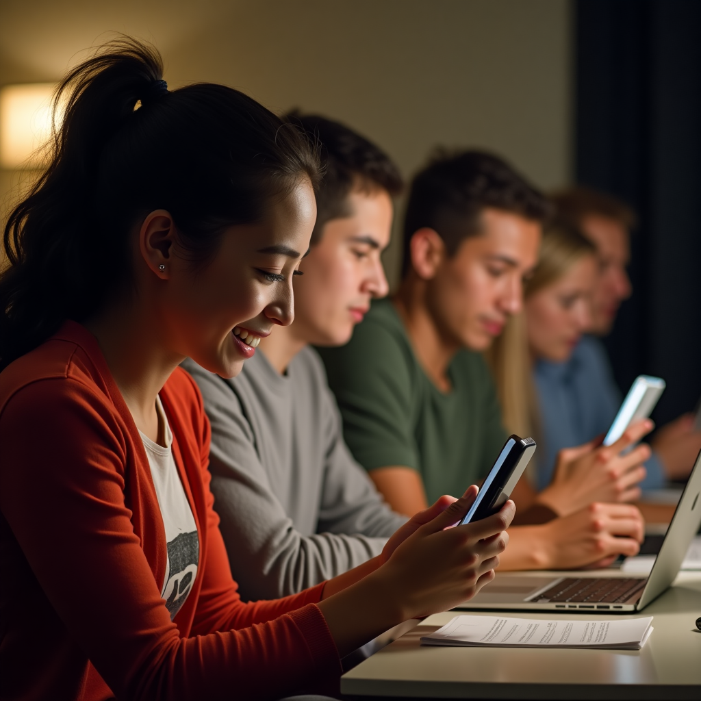 Smartphone con accesso a internet mobile